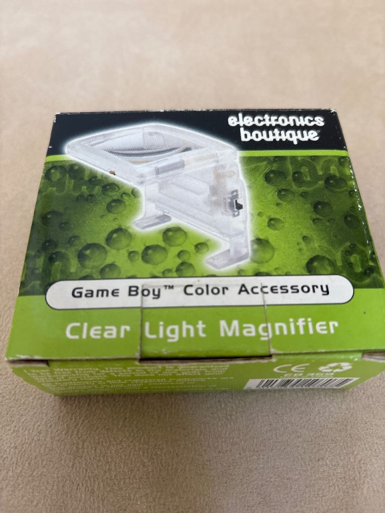 Game Boy Color Clear Light Magnifier Accessory