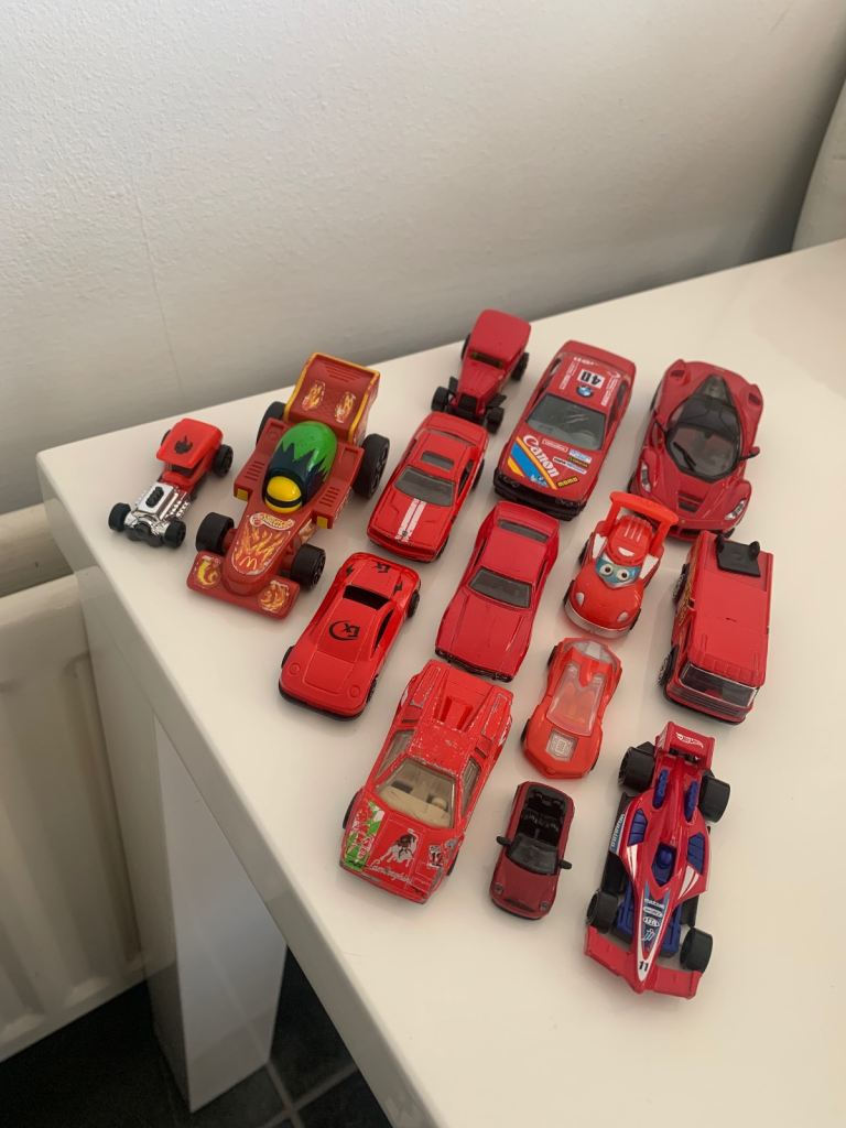 Large Bundle of Red Toy Cars – Good Condition