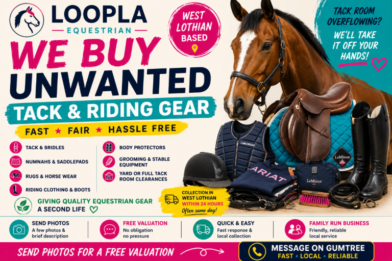 Horse Tack Wanted – Clearing Out Your Tack Room? West Lothian Collection