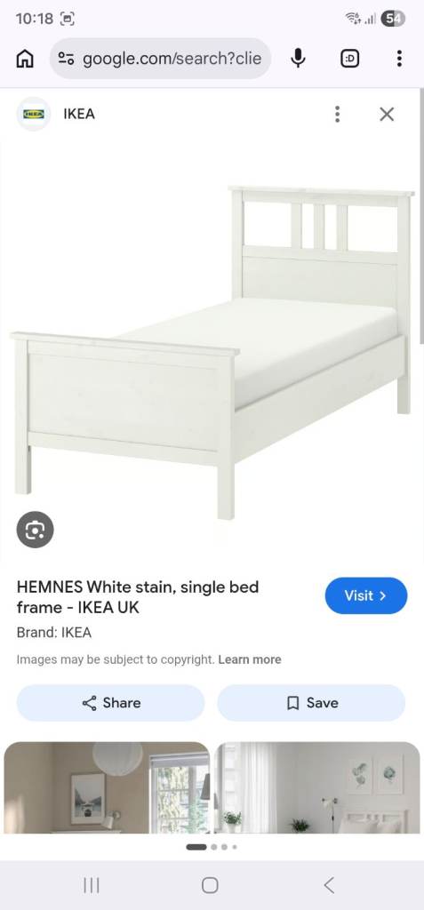 IKEA  Hemnes single bed frame 