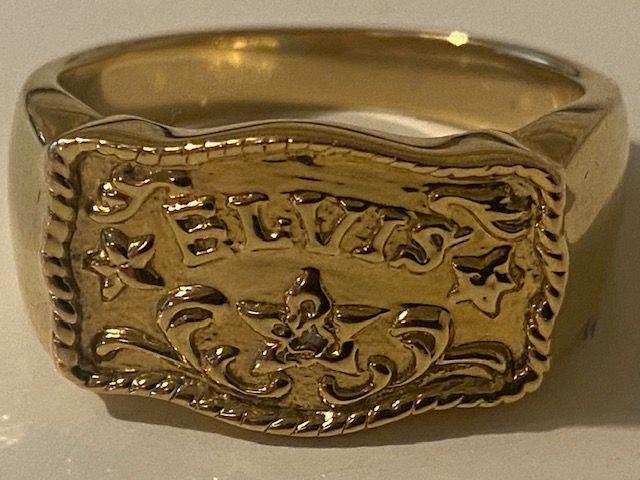 image for RARE: Elvis Replica Elvis Tribute Diamond Ring OFFICIAL EXCELLENT