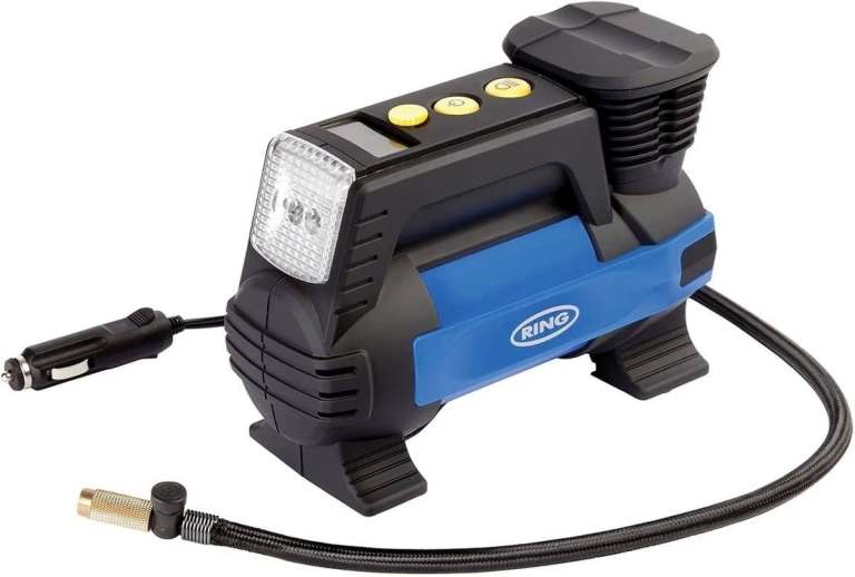 image for RAC820 Fast Flow Tyre Inflator Preset Function Adaptor Car Caravan-12V