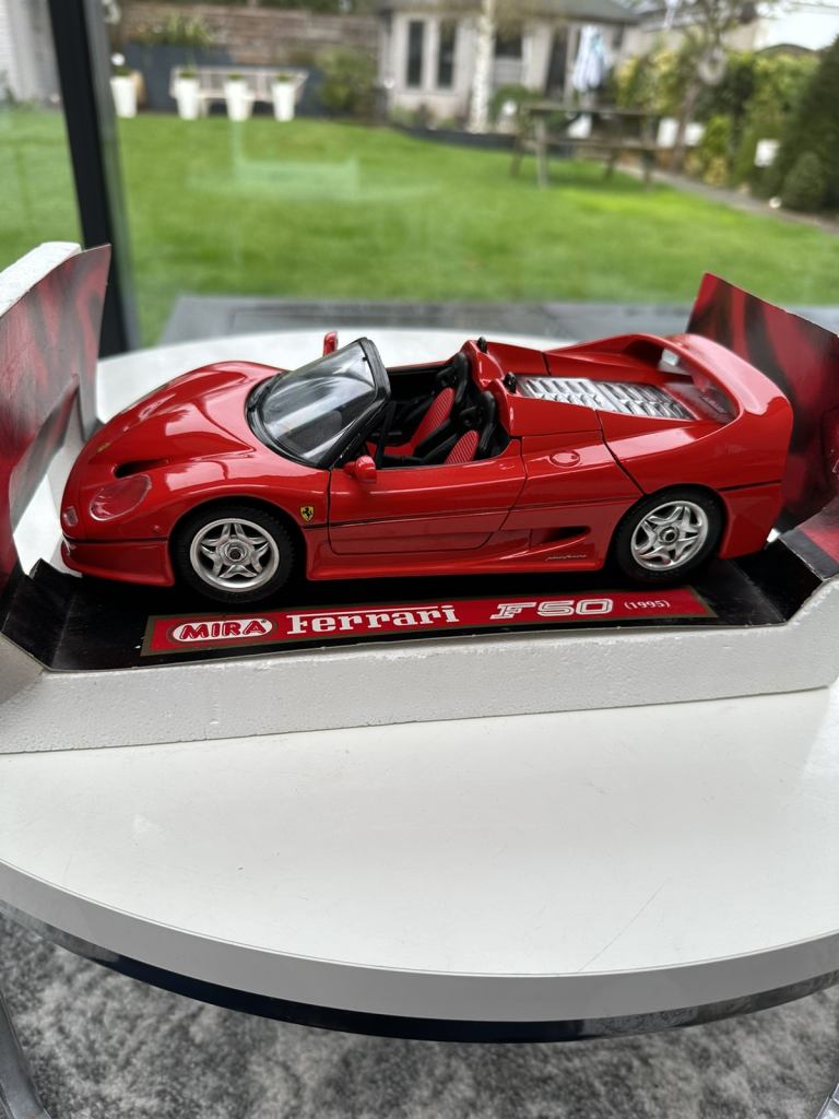 1995 Ferrari F50 red - Mira 1/18 Rare Die Cast Model italian car
