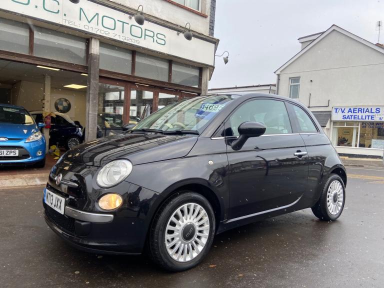 2013 Fiat 500 1.2 Lounge Met Black 45000mls FSH £35 Tax