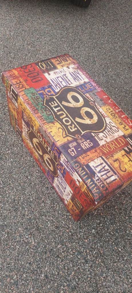 Route 66 Folding Ottoman 76 x 38 x38cm