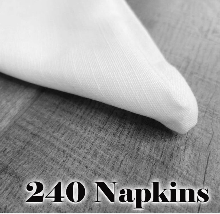 240 pcs Table Linen Napkins Dinner Cloth for Restaurant Hotel Wedding- Brand New