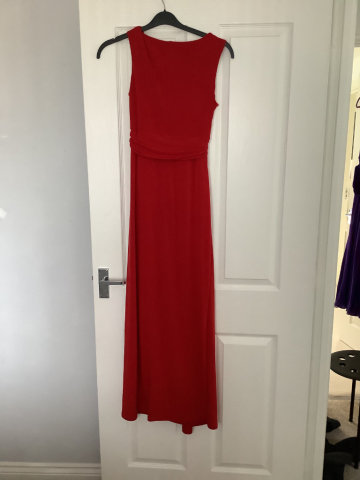 green emerald velvet dress BEN DE LISI RED VELVELT MAXI DRESS – Found And Vision main image 1