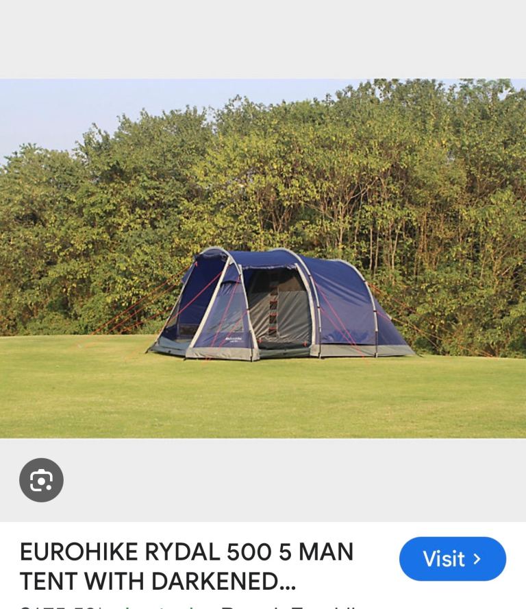 Rydal Tent & Complete Camping Set Up BARGAIN 