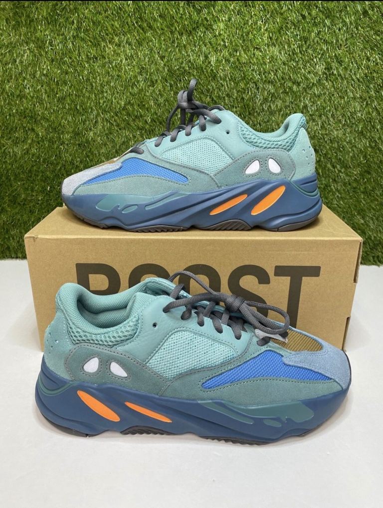 Adidas Yeezy Boost 700 'Faded Azure' Trainers UK Size 8