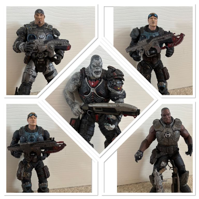 NECA Gears of War Figures 7 Inch X5
