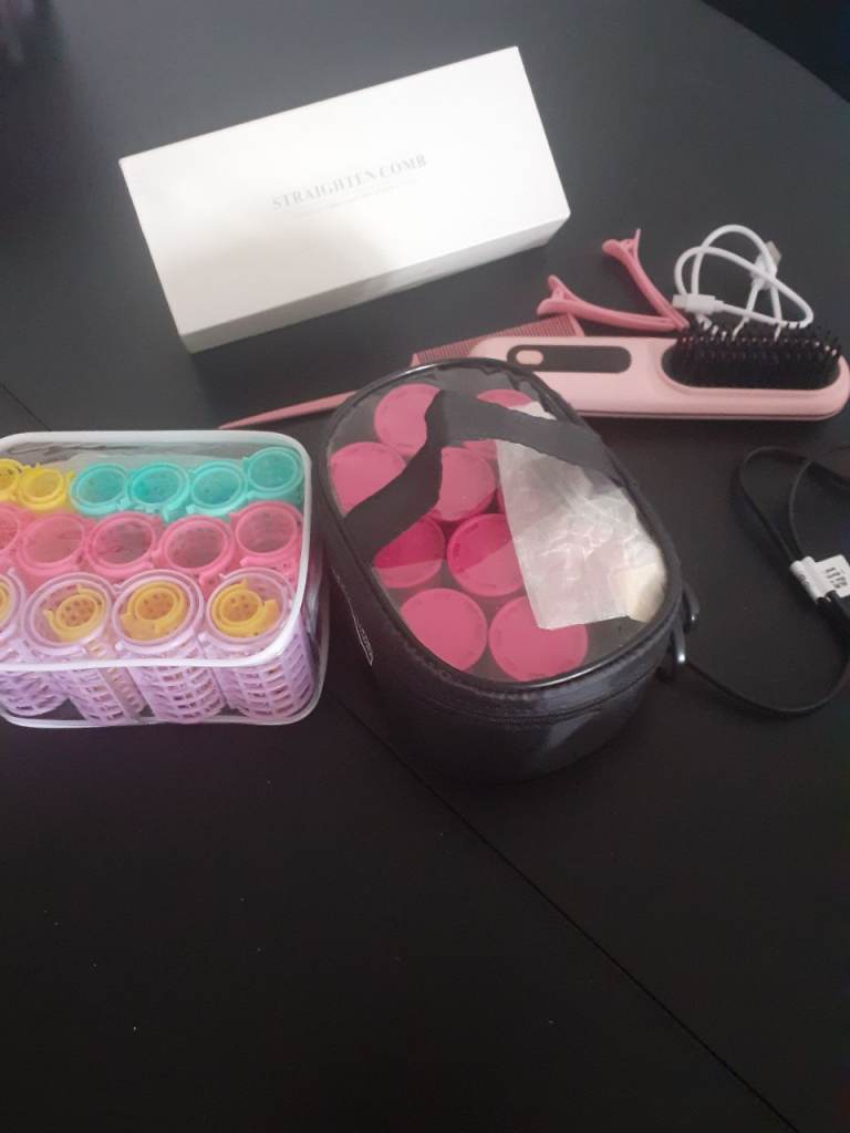 Electric heated rollers, normal rollers and an electric straiten comb