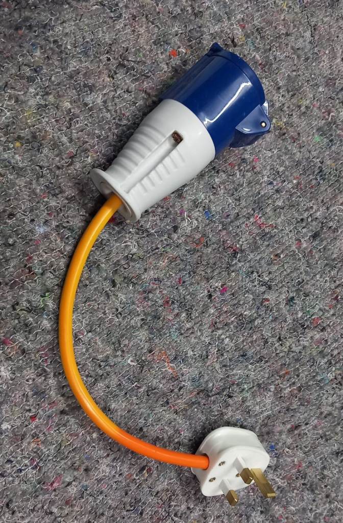 Motorhome hookup cable & thermal cab blinds 