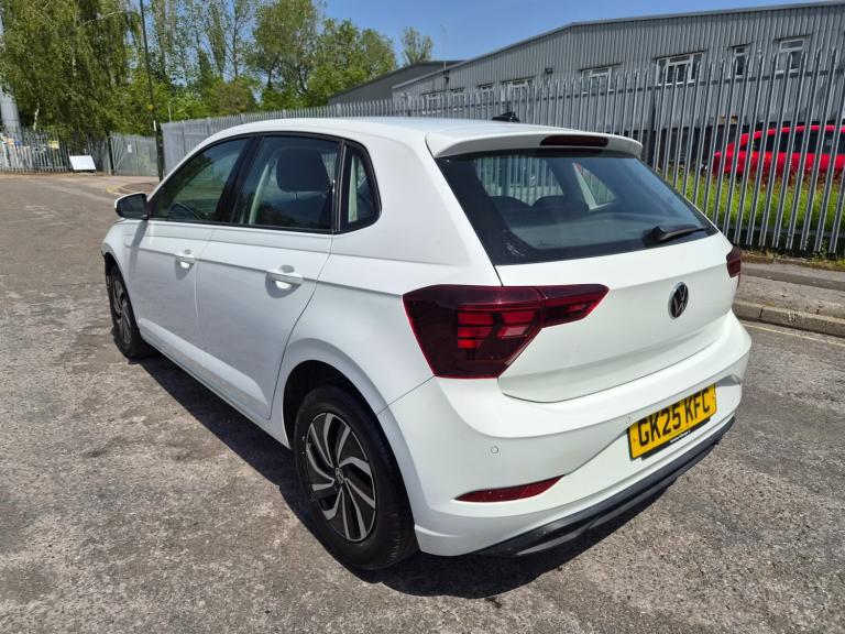 2025 VOLKSWAGEN POLO 1.0 Life 5dr White Damaged Salvage