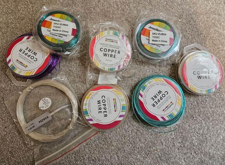 Jewellery Making Copper Wire Job lot