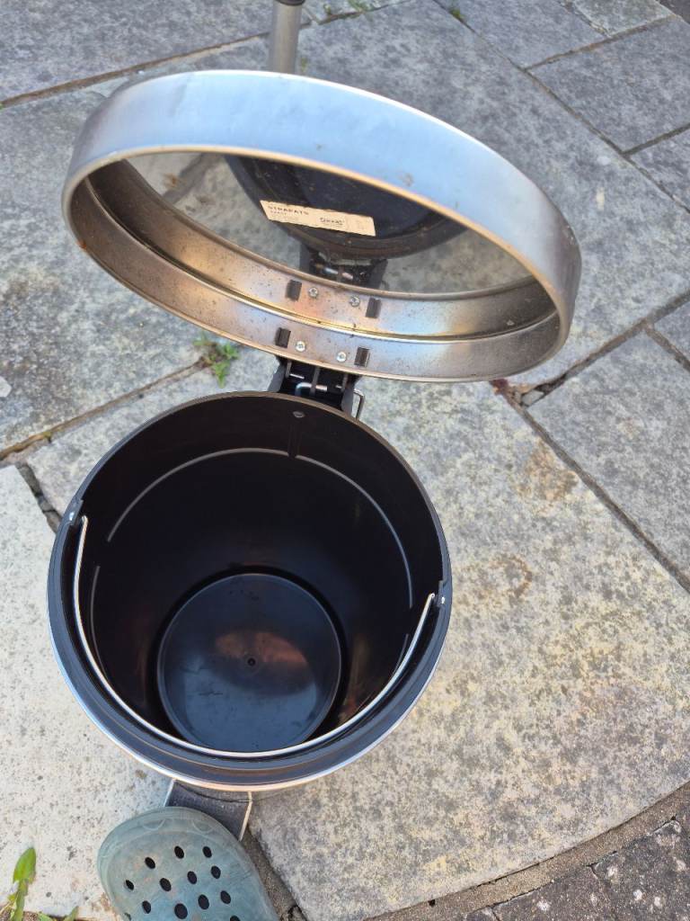 Ikea chrome pedal bin for kitchen or bathroom