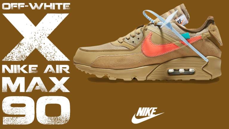 NIKE X OFF-WHITE AIR MAX 90 DESERT ORE (NEW) WITH BOX SIZE 10 X-STOCK US11