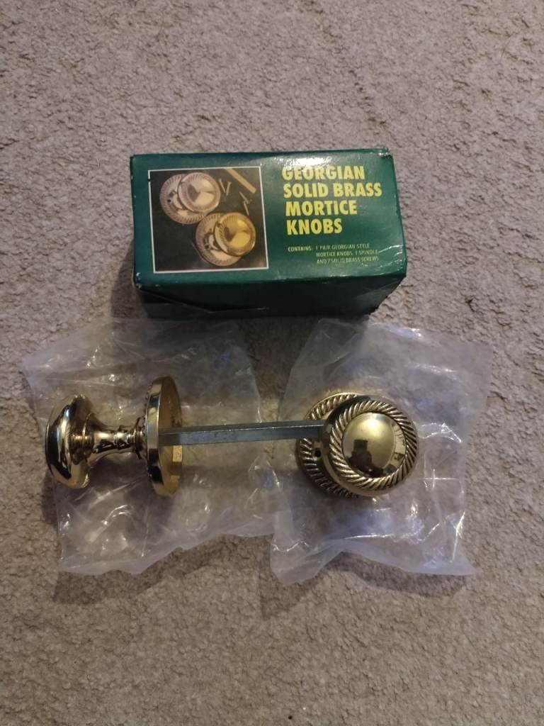 Brass door knobs 