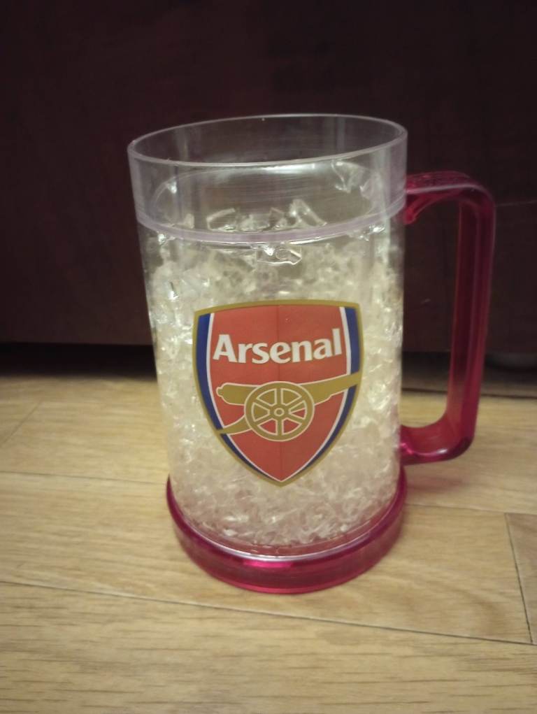 House clearance! Arsenal FC Official Product Freezer Tankard Mug in good condition
