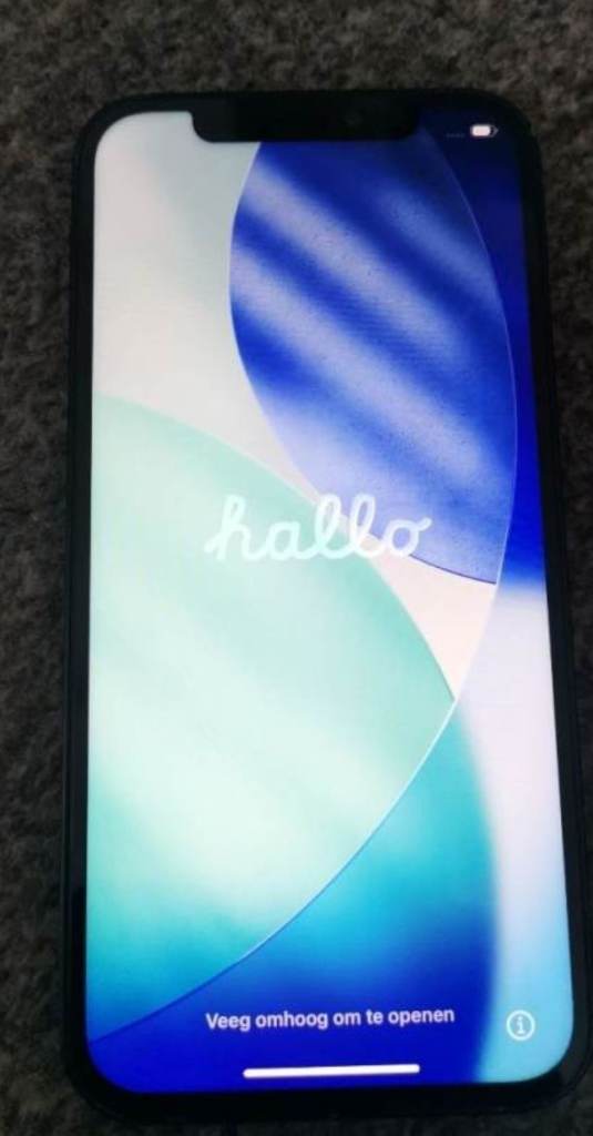 A IPhone 12 in good working condition.