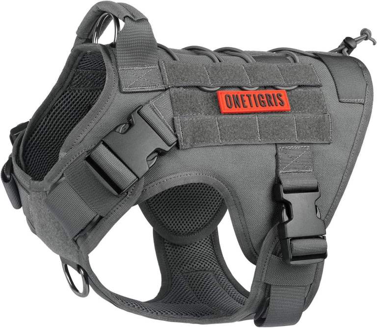 OneTigris Dog Harness (Grey, Small)