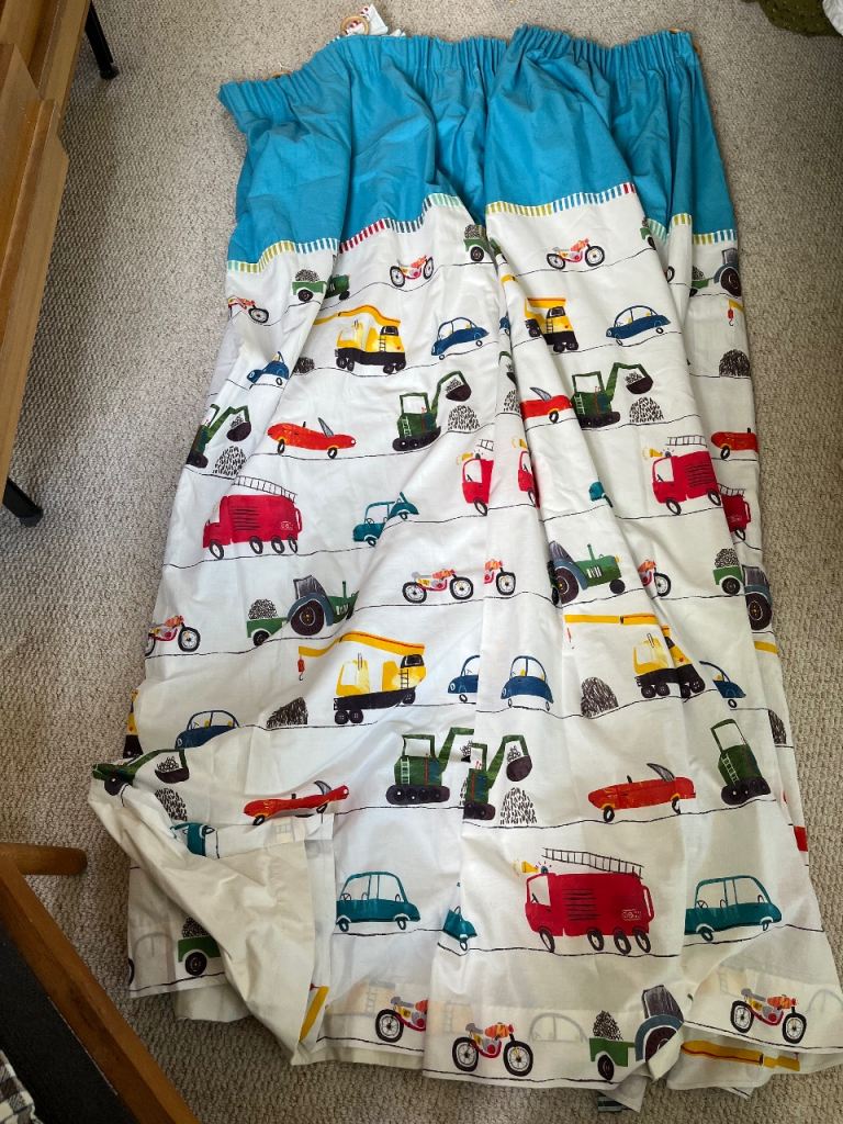 Harlequin Just Keep Trucking Childs Curtains - Pencil Pleat - w165cm x drop 182cm