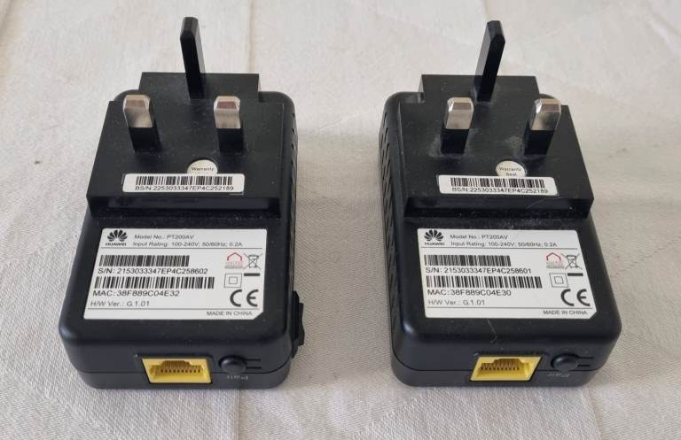 TalkTalk Huawei Powerline Adapters PT200AV (RJ45)
