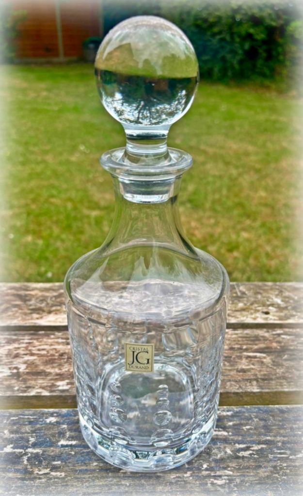 Vintage French Crystal Decanter by J.G Durand 