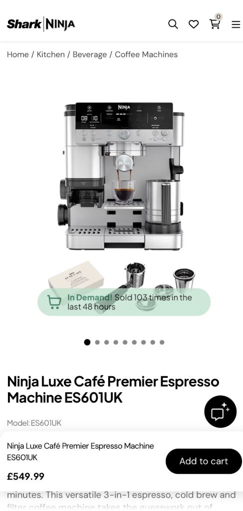 Ninja Luxe Café premier Series Coffee Machine