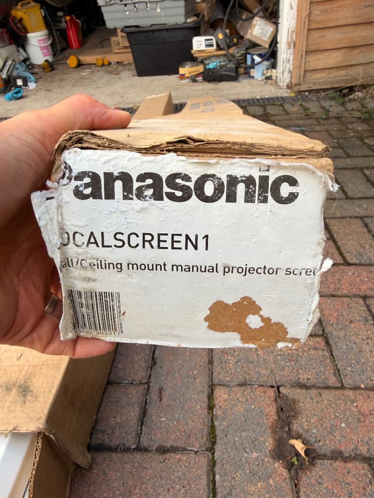 Panasonic Manual Projector Screen – New in Box