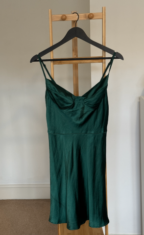 Motel Rocks Iza Mini Satin Slip Dress  Forest Green (Size L) | in  Englefield Green, Surrey | Gumtree