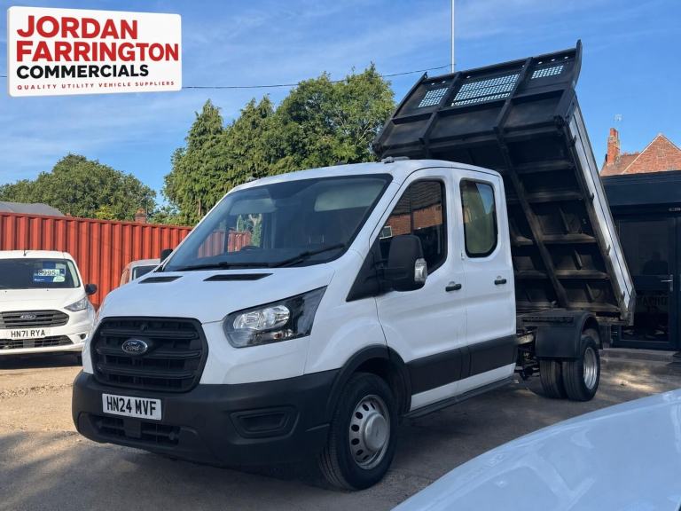 2024 FORD TRANSIT EURO 6 ALLOY BODY RWD DRW DOUBLE CAB TIPPER ** TOOL STORAGE **
