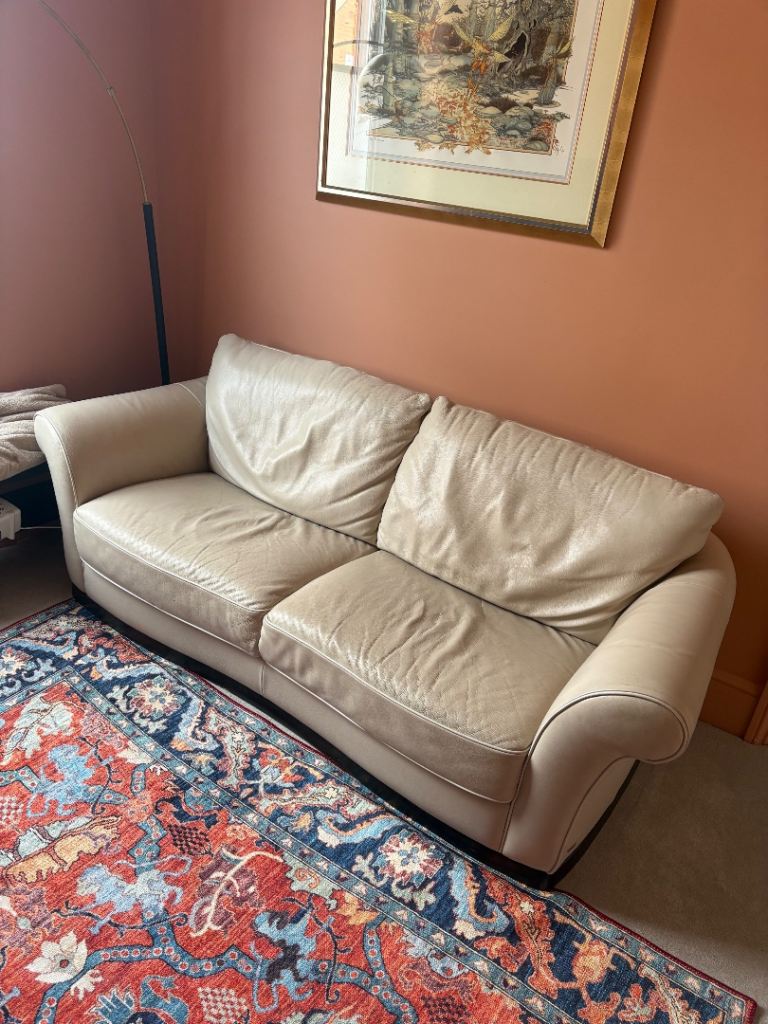 FREE LEATHER SOFA - MUST GO TODAY