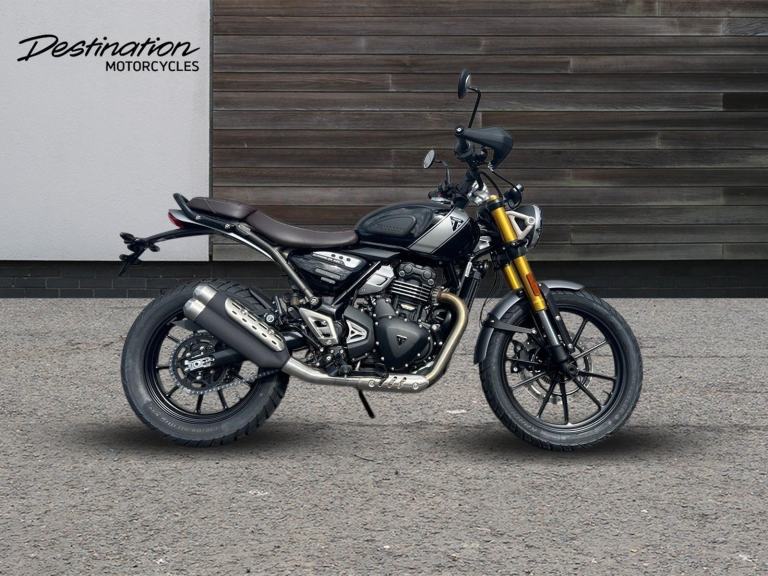 2025 Triumph Scrambler 400 X STANDARD COLOUR Petrol black 6 Speed