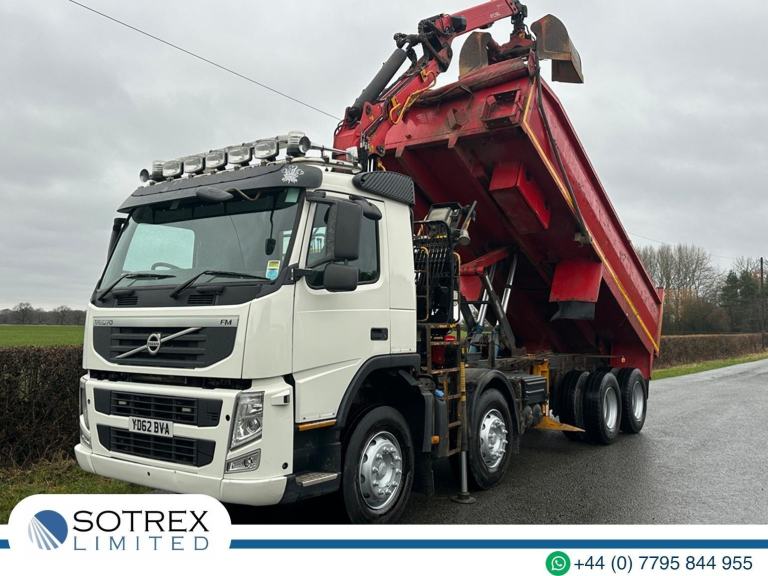 Volvo FM370 8 X 4 Tipper with Grab