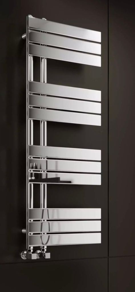 Seville Chrome Designer Flat Panel Heated Towel Rail 1200x450mm