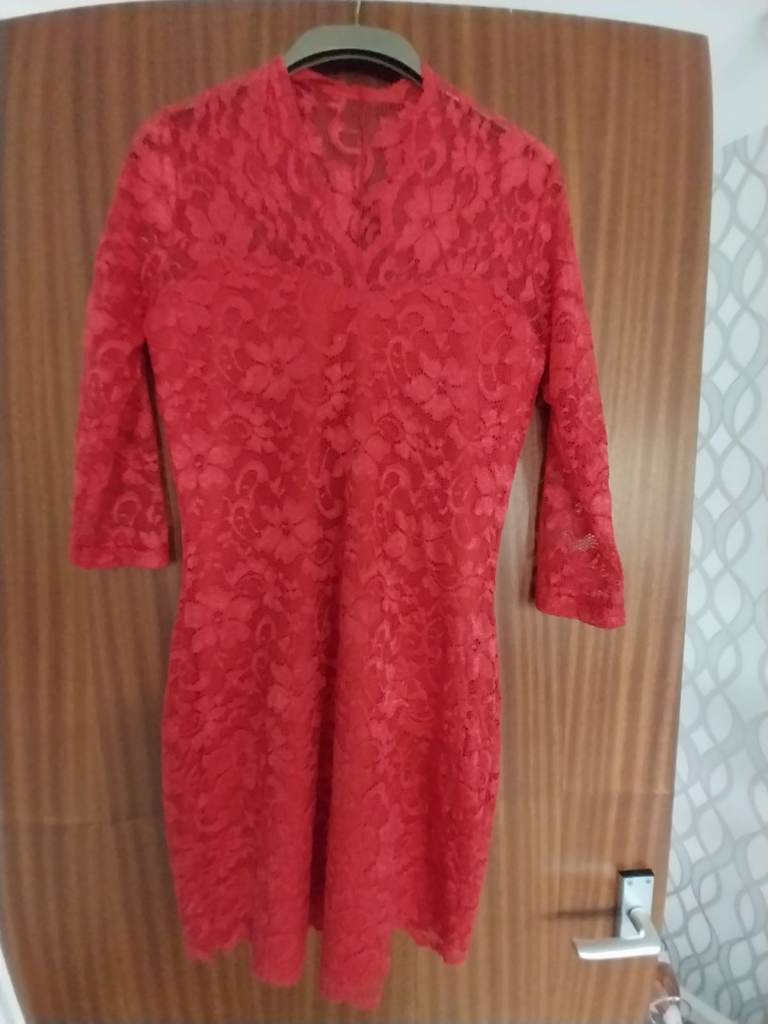 Lovely Red Lace Dress