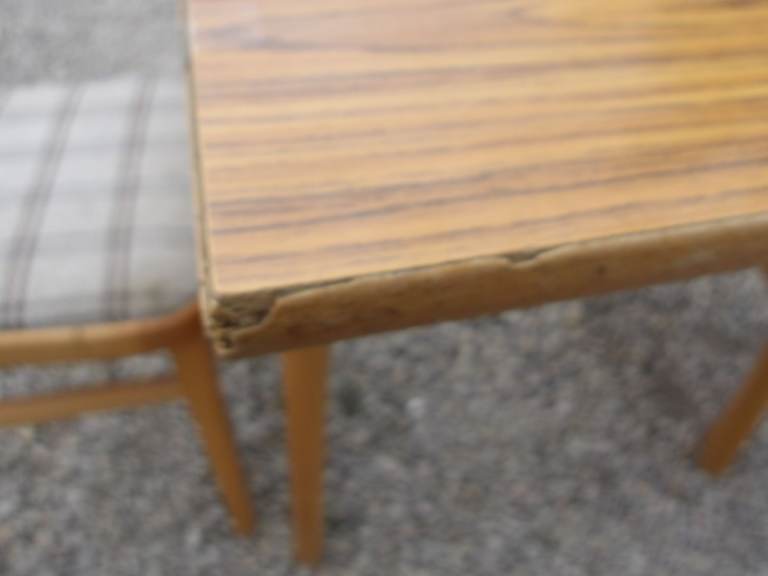 Melamine Table With 2 Extending Flaps & 2 Chairs | in Trowbridge ...