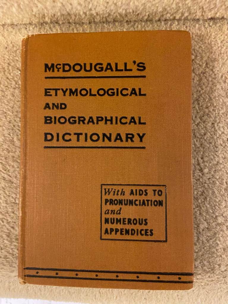 Mc. Dougall's  Etymological and Biographical Dictionary