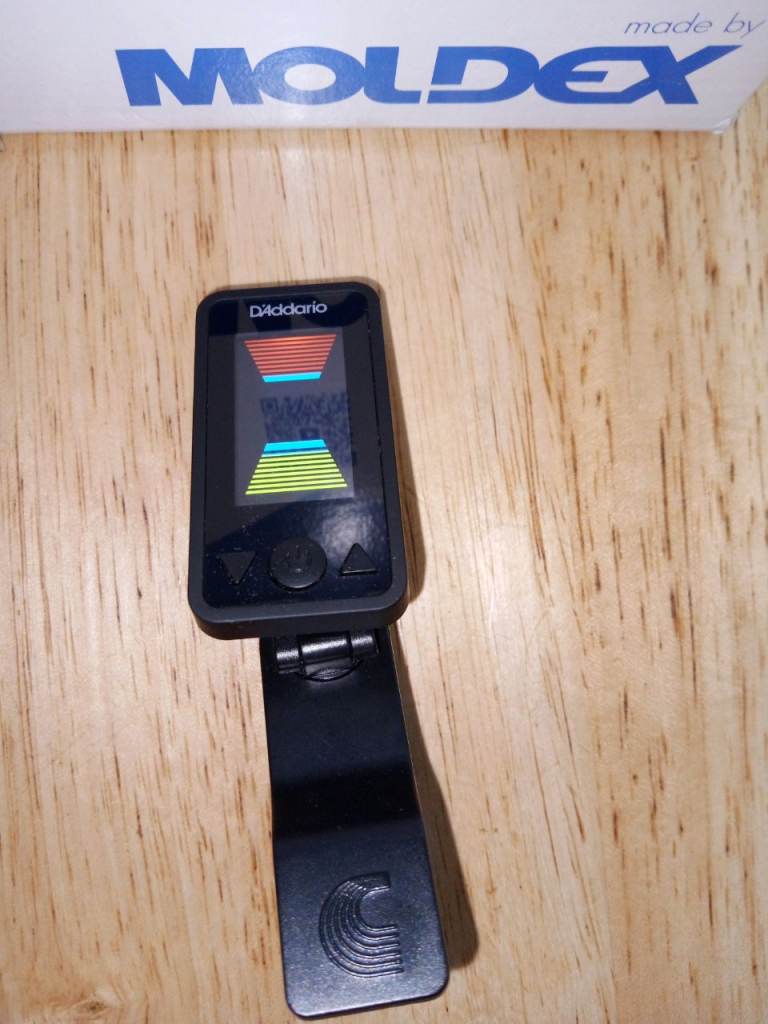 D'Addario Clip-on Guitar Tuner - Black, Good Condition
