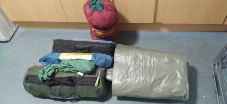 camping gear £40