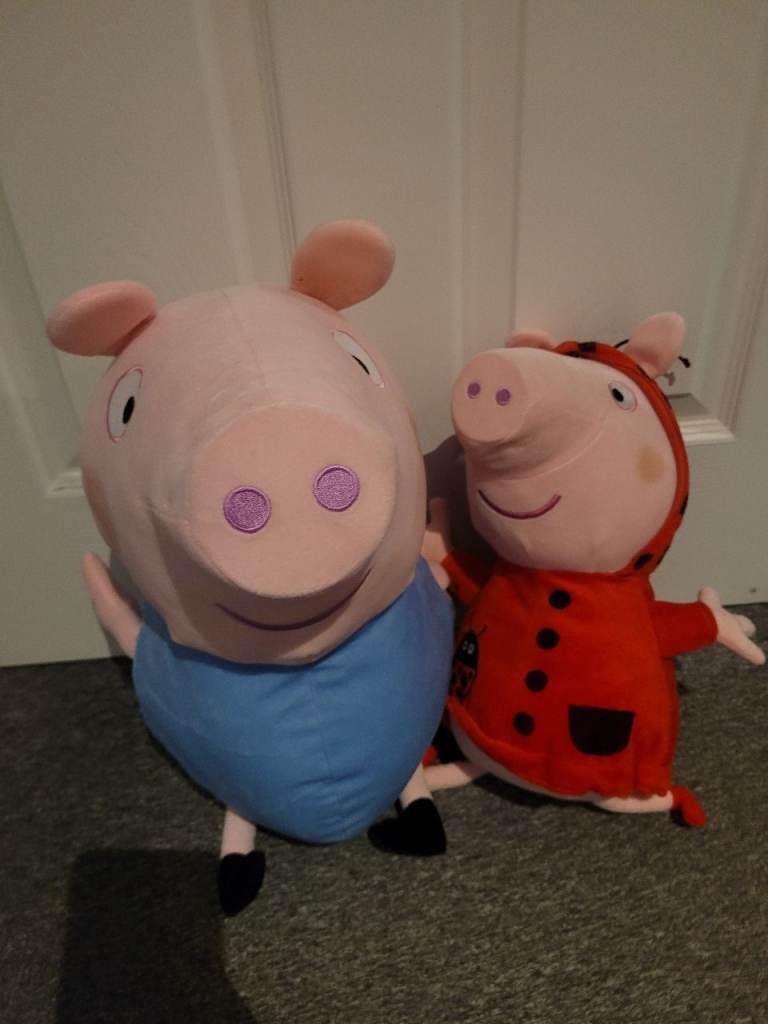 Free - Peppa Pig & George Stuffed Toys