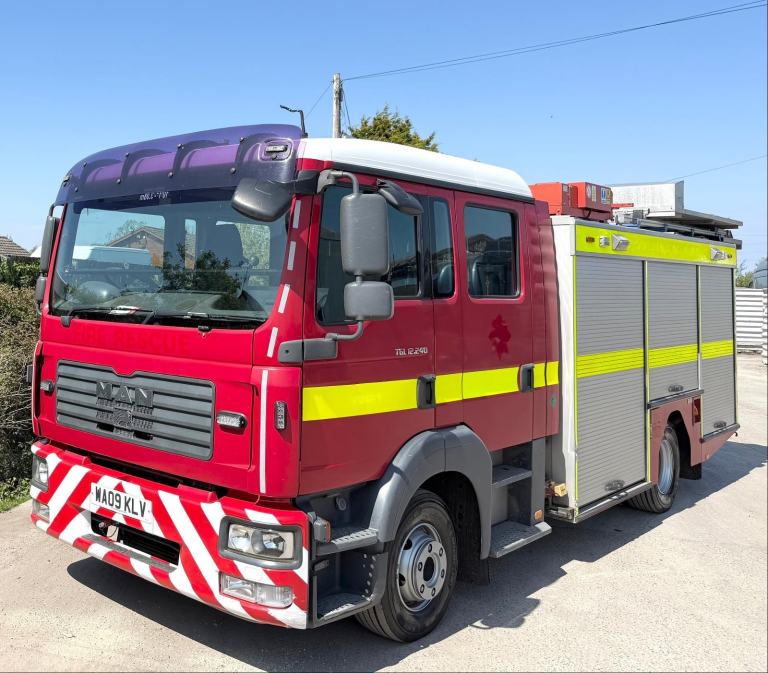 2009 MAN TGL 12.240 FIRE ENGINE CREW CAB 12 TON RECOVERY 72,000 MILES!!