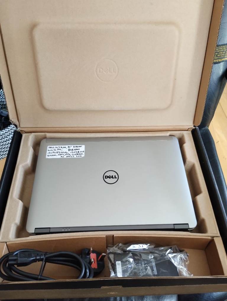 Windows 11, FULL MS OFFICE Dell laptop. 8GB RAM, i5, 120GB SSD + 320GB HDD, , Webcam, DVD, HDMI 