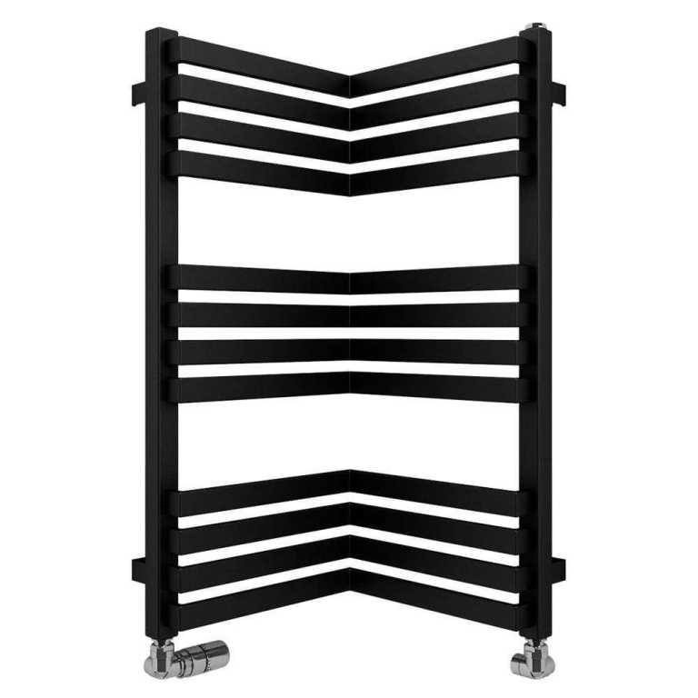 Crosswater/Bauhaus Zion black corner radiator ***COLLECTION ONLY***