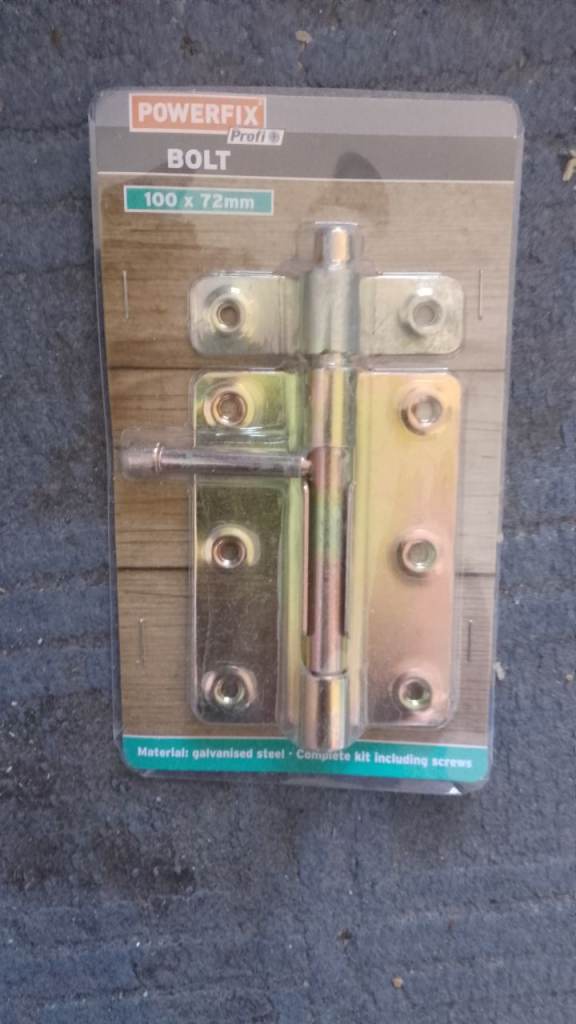 POWERFIX Bolt Lock 100 x 72mm – New in Pack
