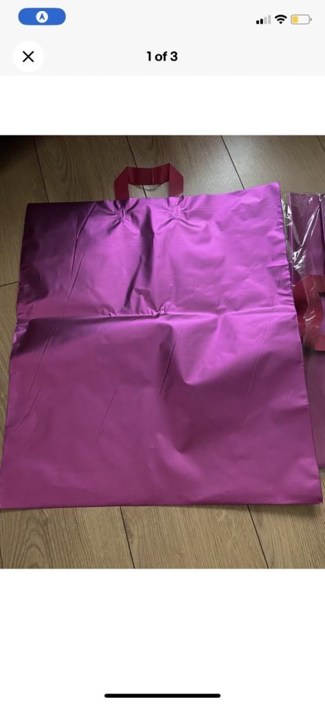 All Occasion Birthday Party Pack of 10 Gift Flat Bags XL Purple 