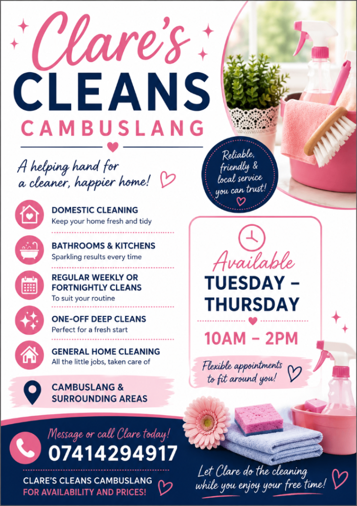 Local Cambuslang Cleaner 
