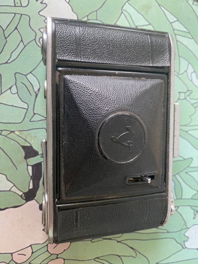 Vintage Folding Camera - Black, Fair Condition