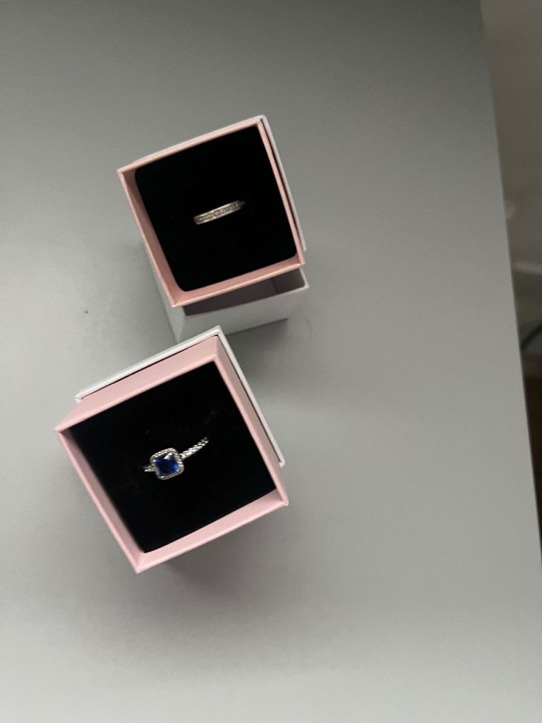 2 x new in box Pandora rings 