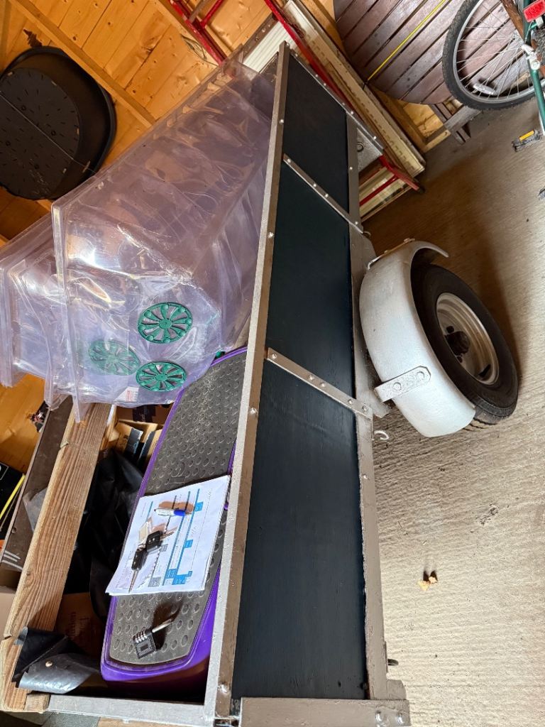 6’ x 4’ single axle Trailer - Bradley dble lock hitch & electrics